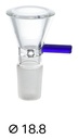 GLAS-Steckkopf,18.8er, blue