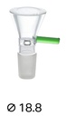 GLAS-Steckkopf,18.8er, green