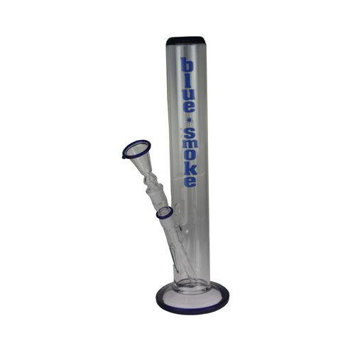 [GW51AFB] Glass Bong, 18.8 Cm, 40 Cm, Blue Edges, 55 mm Ø (GB51AFB)