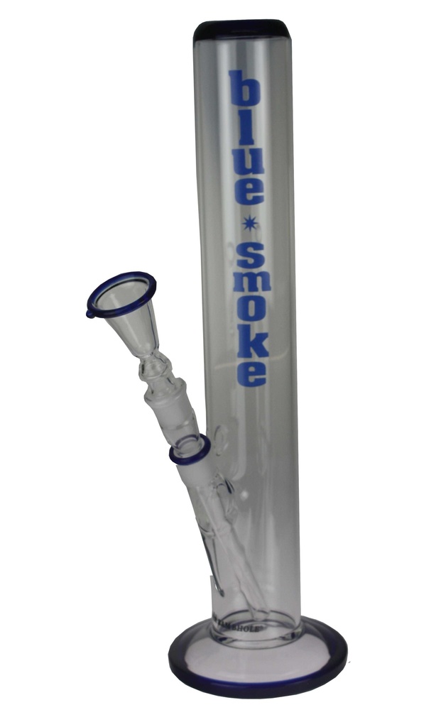 [GW51AFB] Glass Bong, 18.8 Cm, 40 Cm, Blue Edges, 55 mm Ø (GB51AFB)