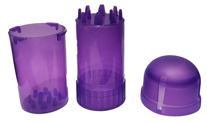 [PB135] Multi-grinder, 40 mm Diameter, 3-piece, + Stash, 1 Piece