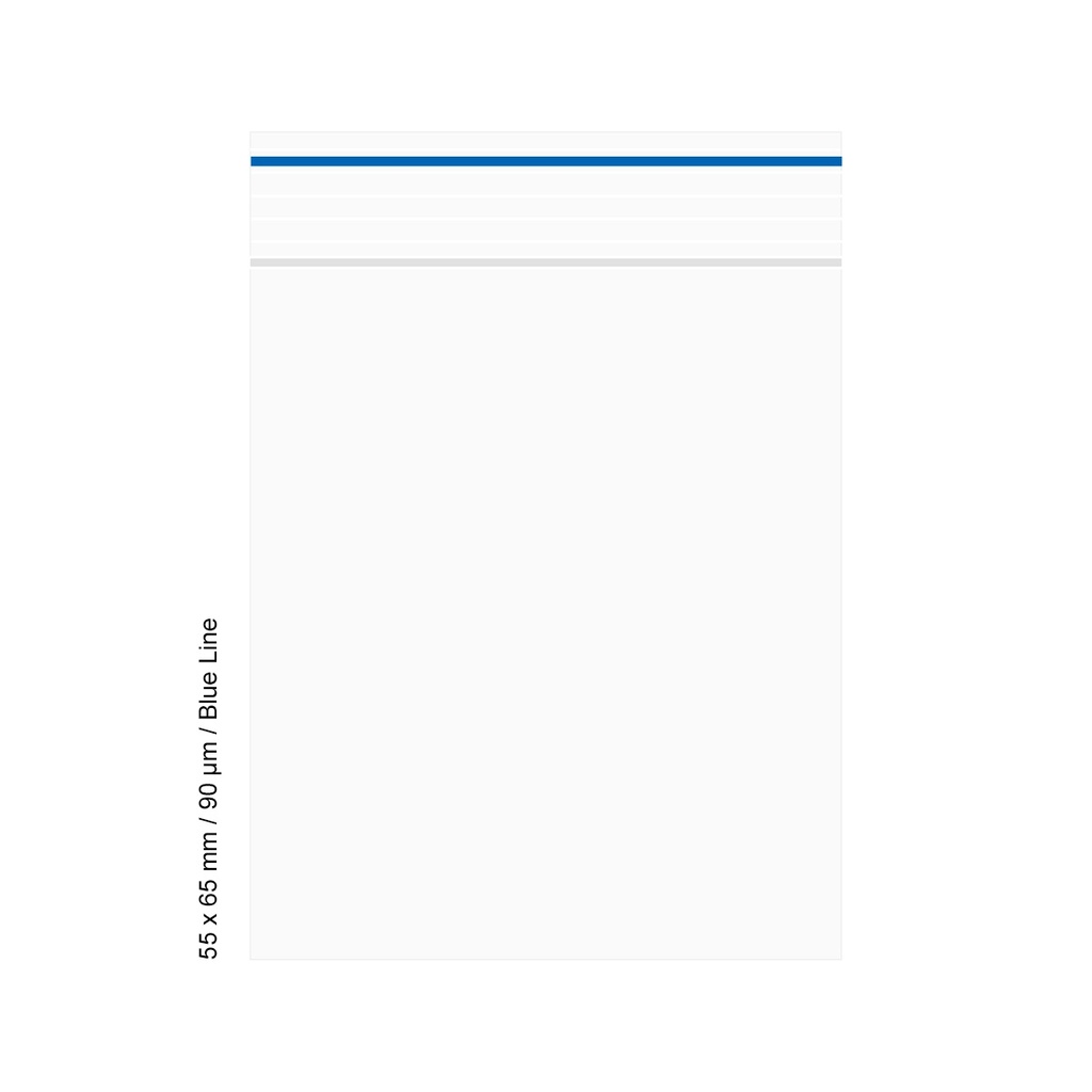 [LD569BL] Poly Bag 5.5 X 6.5 Cm, 90 My, Pack Of 500, Blue LINE
