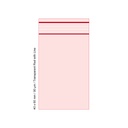 Polybeutel 4 x 6cm, 90my, VE500, Transparent RED