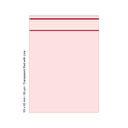 Polybeutel 5,5 x 6,5cm, 90my, VE500, Transp. RED