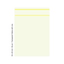 Polybeutel 5,5 x 6,5cm, 90my, VE500, Transp.YELLOW