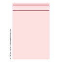 Polybeutel 6 x 8cm, 90my, VE500, Transparent RED