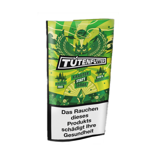 [TUETE_G] TÜTENFUTTER GREEN, Nicotine-free, 25 g, Smoking Herbs