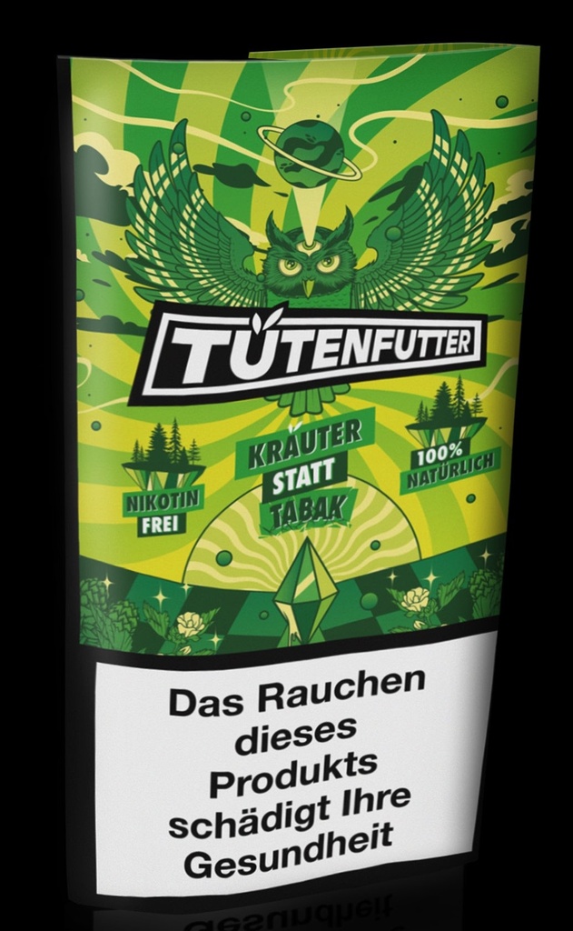 [TUETE_G] TÜTENFUTTER GREEN, nikotinfrei, 25g, Smoking Herbs