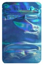 Mylarbeutel 140 x 85 mm, VE50, BLUE HOLOGRAPHIC