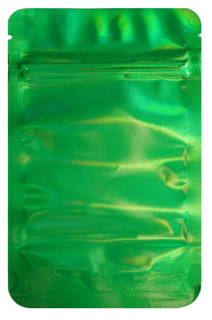 [MB14085DGRHOL] Mylarbeutel 140 x 85 mm, VE50, DARK GREEN HOLOGRAPHIC