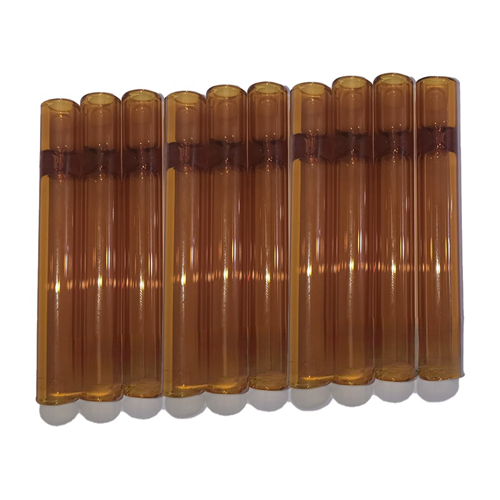 [SSC10141AMB] Glass One-hitter, AMBER, VE10, 9cm, Cigarette Pipe