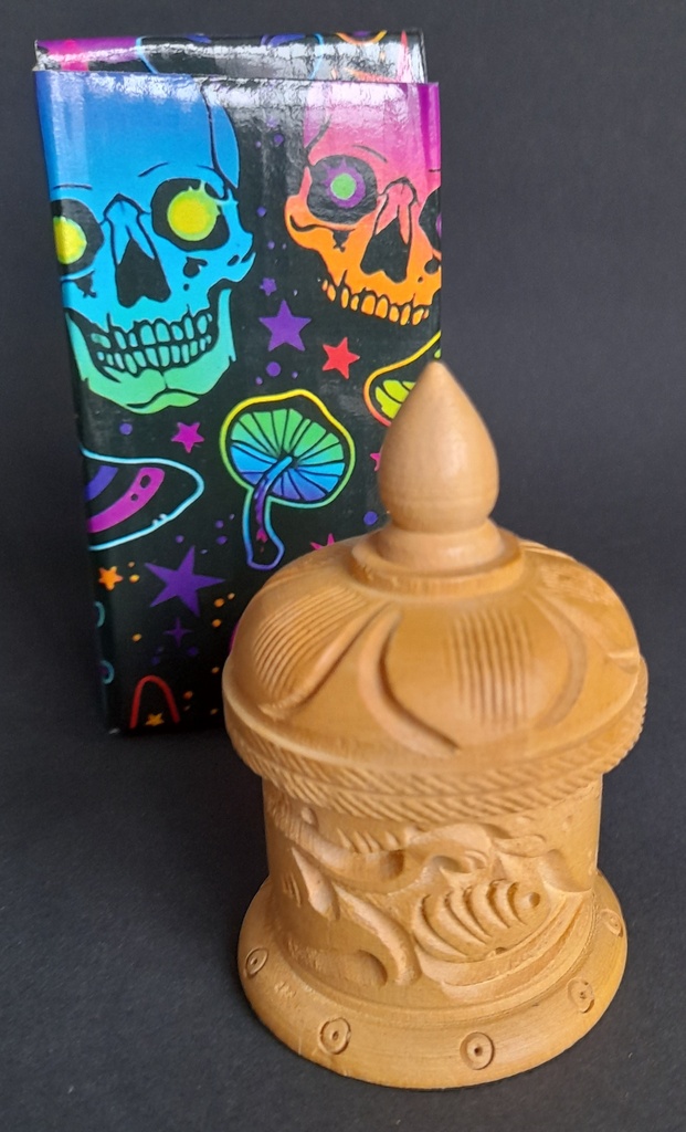 [BF5] Holz-Dose mit Schraubverschluss, 8x5cm, 2-part