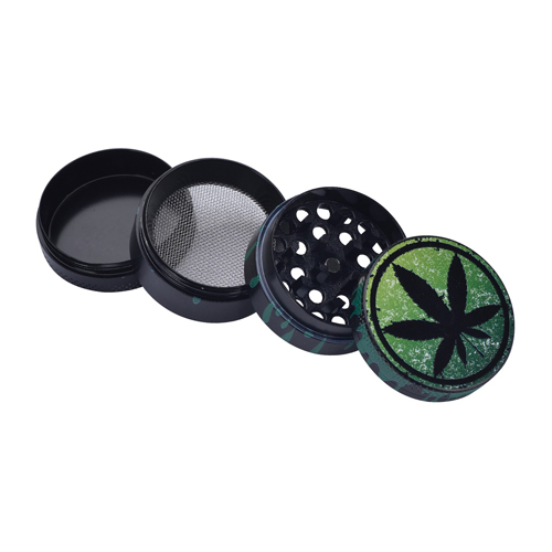 [WN44DRIP] Metal Grinder, 40 mm Diameter, 4-piece, DRIPPING Leaf