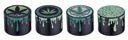 Metall-Grinder, 40mmØ, 4-teilig, DRIPPING LEAF