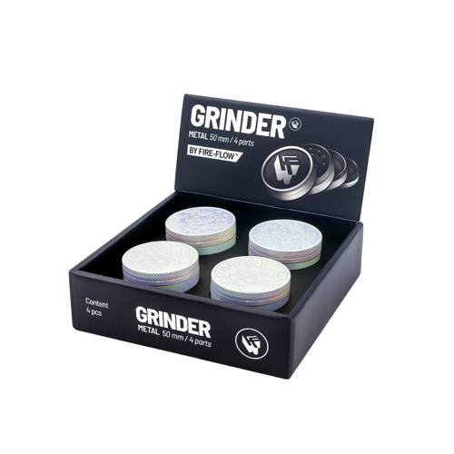 [WNC54IYPHC] Metall Grinder, ICY PEARL THC MOLECULE, 50mmØ