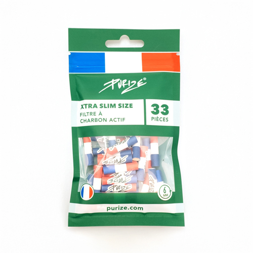 [ZU9SX33FRC] PURIZE Aktivk.filter 1x33er, FRANCE, 5.9mmØ, XTRA