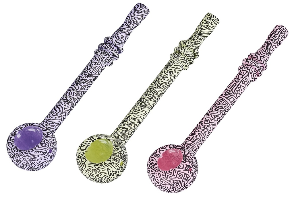 [MP71] Doodle Glass Pipe 13 Cm, 1 Piece