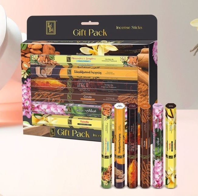 [ZBGB1] Incense, Zed Black, Gift Pack, 6 assorted packs