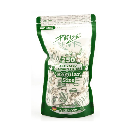 [ZU9BX250] PURIZE Aktivkohlefilter Weiß 1x250er 9mmØ Regular