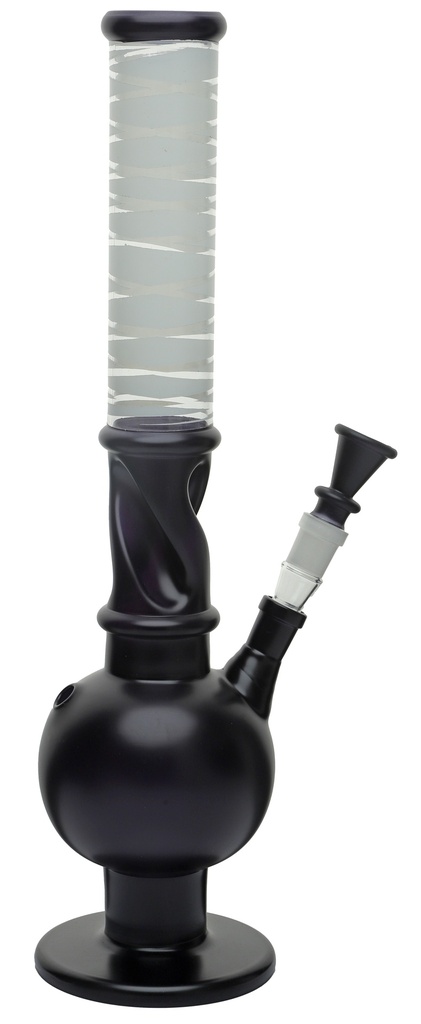 [GW38CS] Glass Bong, 18.8 Cm, 45 Cm, Ice Black