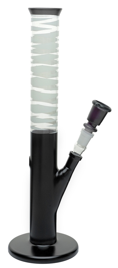 [GW44MCS] Glasbong, 14.5er, 35cm, Schwarz, 42mm Ø