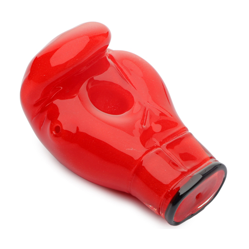 [CC1102RD] GLASS HAND Pipe Red, 10 Cm, 1 Piece