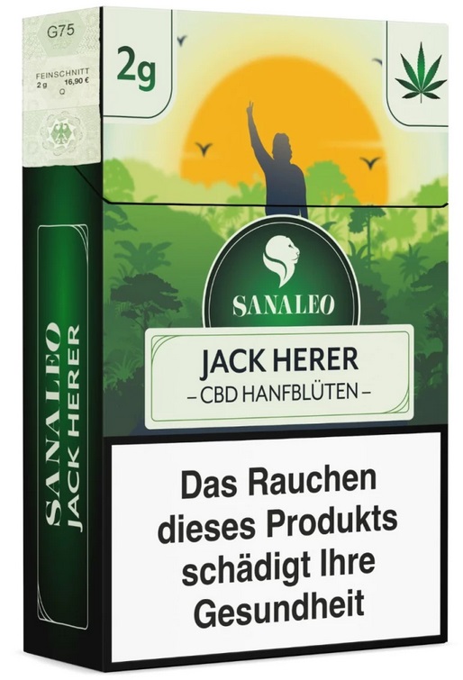[SLOJA2] Jack Herer CBD Blüten, 2g, mit Steuermarke