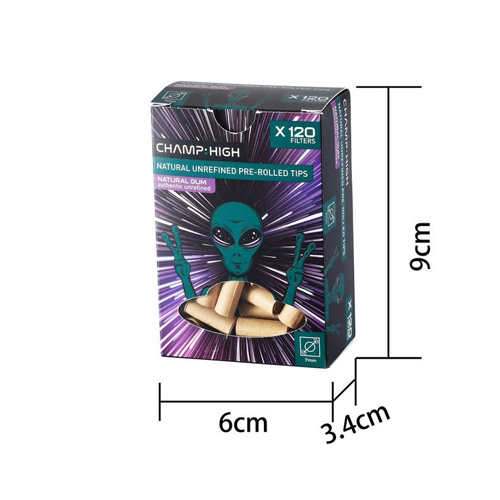 [TIP60] Natural unrefined pre-rolled TIPS, 7mm Ø