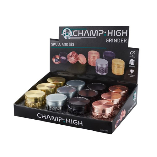 [WN44SKD] Metal Grinder, 40 mm Diameter, 4-piece, SKULL + $$