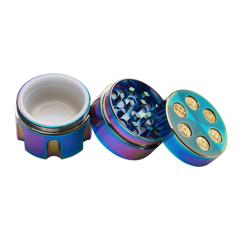 [WN33BU] Metal Grinder, 30 mm Diameter, 3-piece, Sieve, BULLET