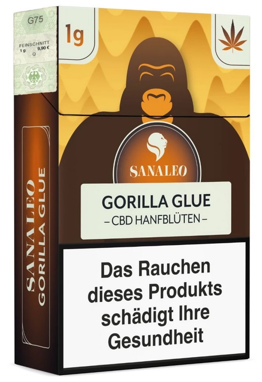 [SLOGO1] Gorilla Glue CBD Blüten, 1g, mit Steuermarke